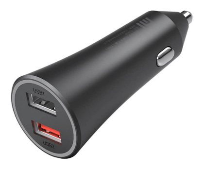 Ładowarka i akumulator XIAOMI Ladowarka samochodowa 34W 2xUSB Czarna